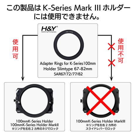 K-Series100mmホルダーMark II専用アダプターリング（Slimタイプ） SAR