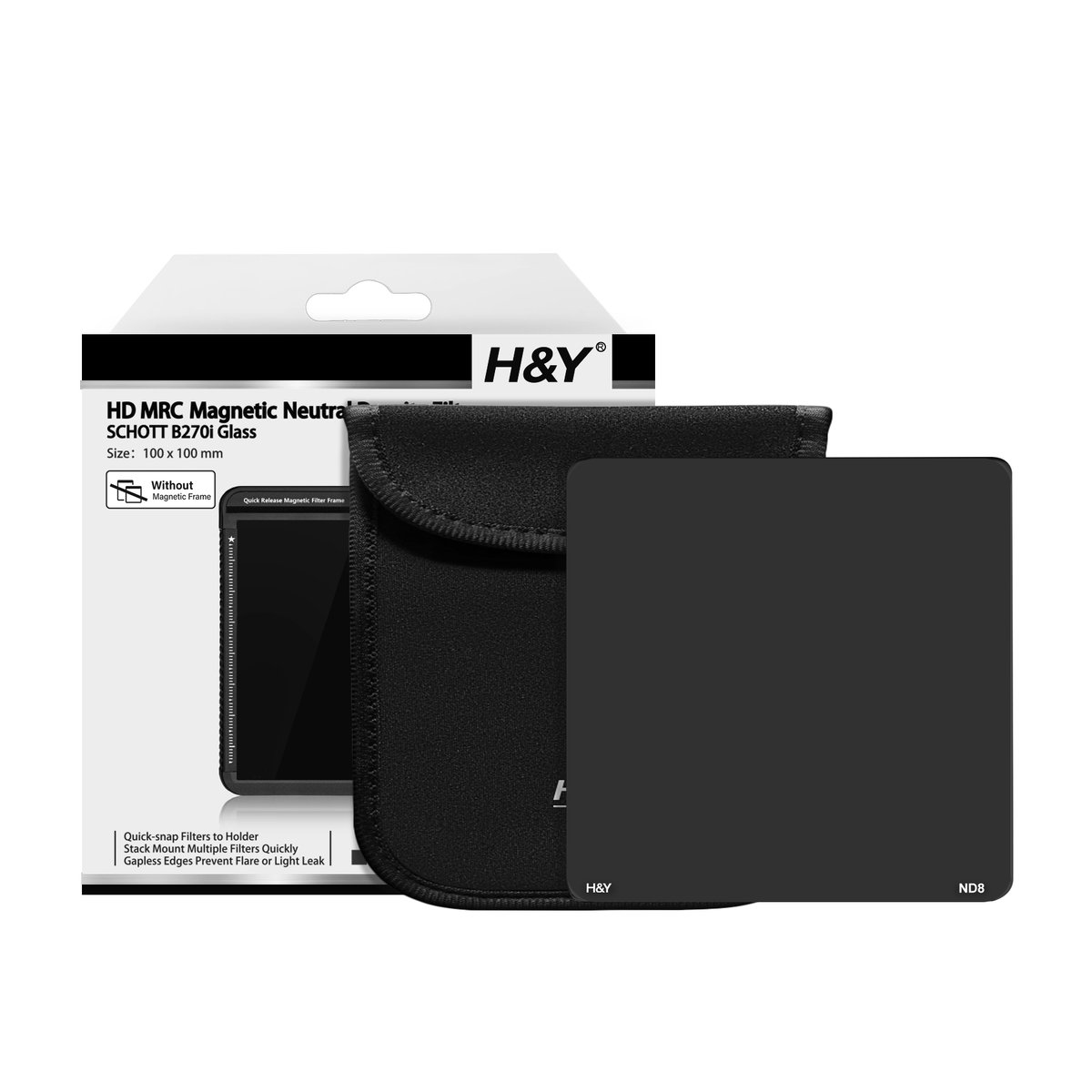 100x100mm 角型フィルター NDフィルター フレームなし（100 x 100mm ND