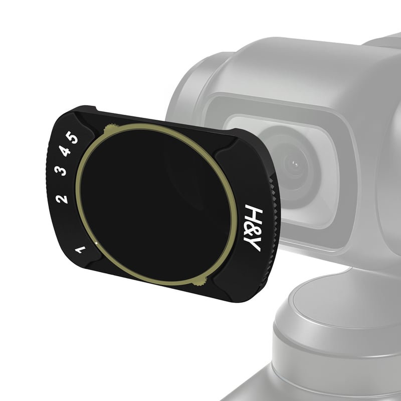 H&Y OSMO Pocket 3/4 用 可変NDフィルター ブラックミスト CPL 3種セ