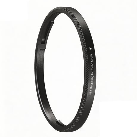 H&Y メタルリング RICOH GR lV 対応 アルミ削り出し