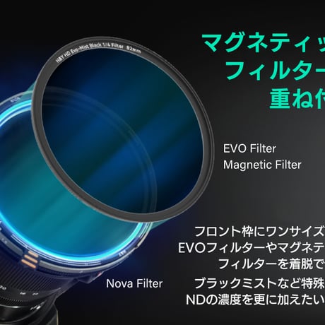 H&Y Nova REVORING Filter Kit ｜ NOVAフィルター＋フロントフィルター＋可変ステップリング セット
