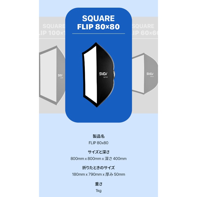 SMDV] Flip Nemo 80x80 | H&Y Filters Japan