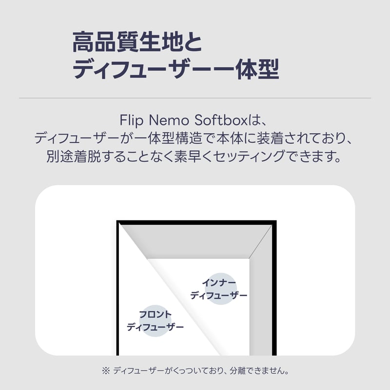 SMDV] Flip Nemo 50x70 フリップ ネモ (50x70cm) 小型ストロボ