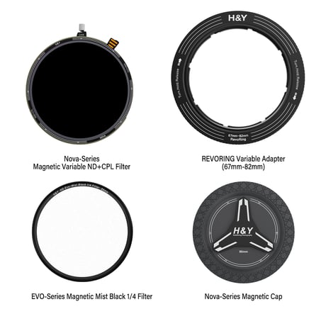 H&Y Nova REVORING Filter Kit ｜ NOVAフィルター＋フロントフィルター＋可変ステップリング セット