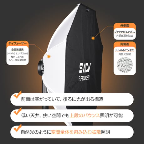 [SMDV] Flip Bounce 28 フリップバウンス28 (70cm) -小型ストロボ用-