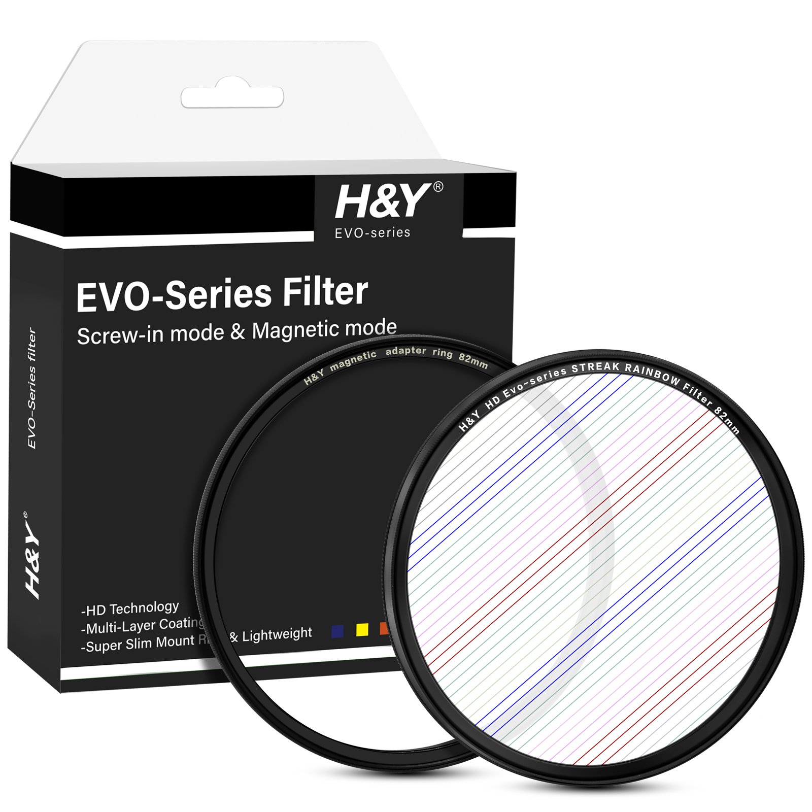 EVO-Series Magnetic Streak Rainbow フィルター Kit（スト