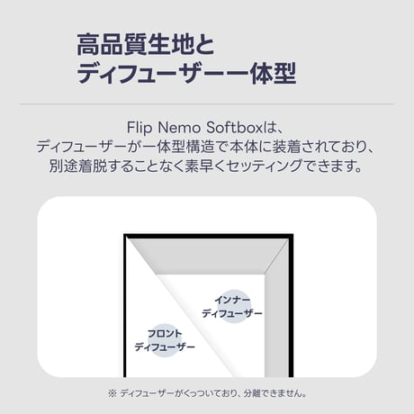 [SMDV] Flip Nemo 25x60 フリップ ネモ (25x60cm) -小型ストロボ用-