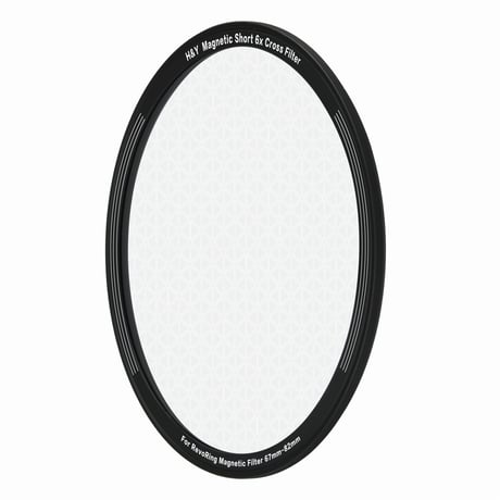 Clip-on Magnetic Short 6x Cross for REVORING 67-82mm（フィルター一体型REVORING専用）