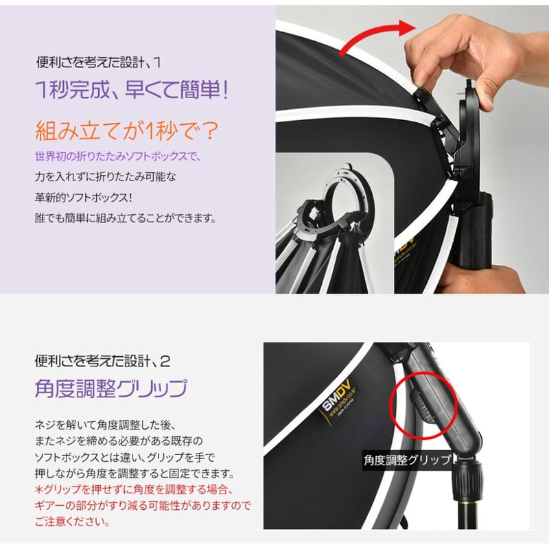 その他 SMDV SPEEDBOX-FLIP24G SMDV Speedbox softbox flip 24 G for speed light — spring
