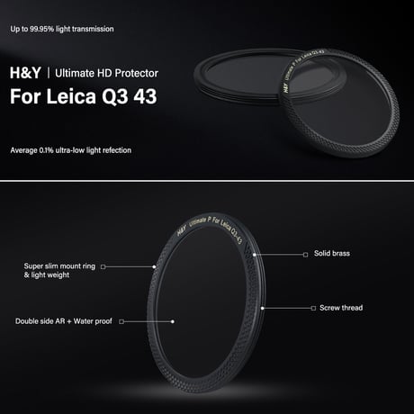 H&Y Ultimate HD Protection Filter For Leica Q3 43