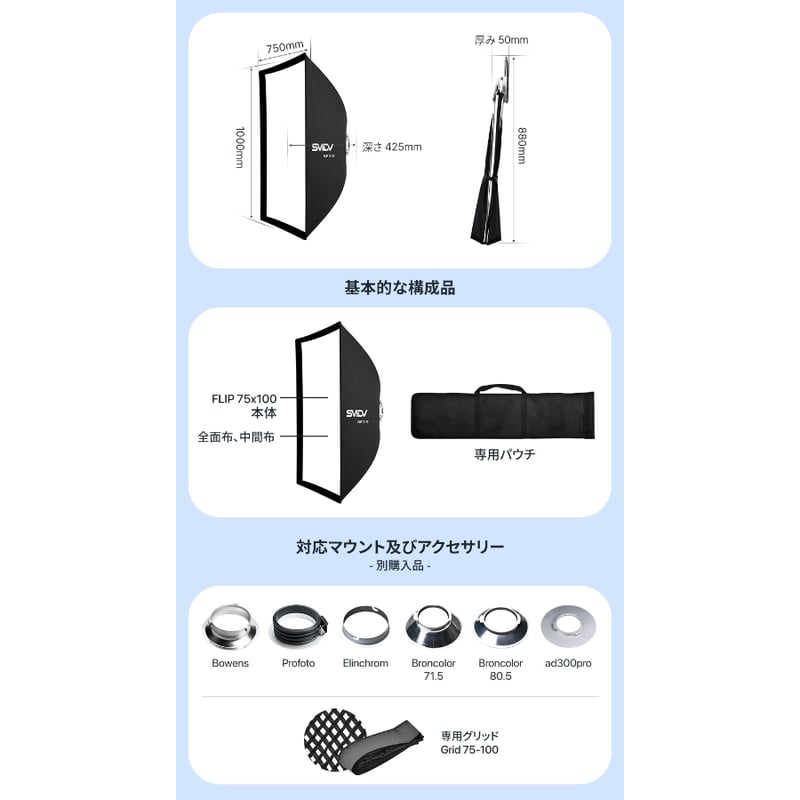 SMDV] Flip Nemo 75x100 | H&Y Filters Japan