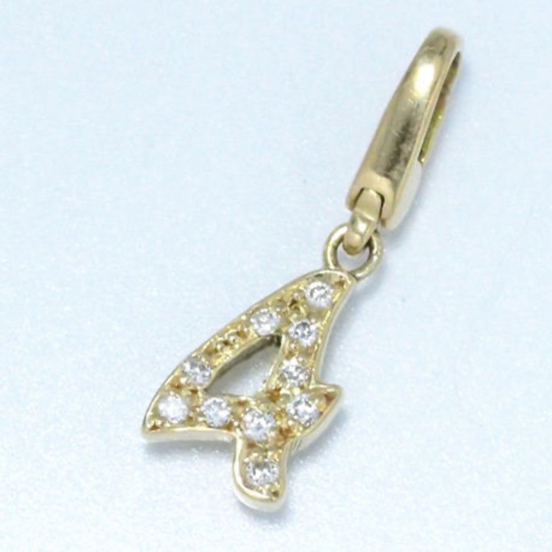 K18フラワーオブライフ ＆ダイヤナンバーチャ－ム＆チェーン3点SET