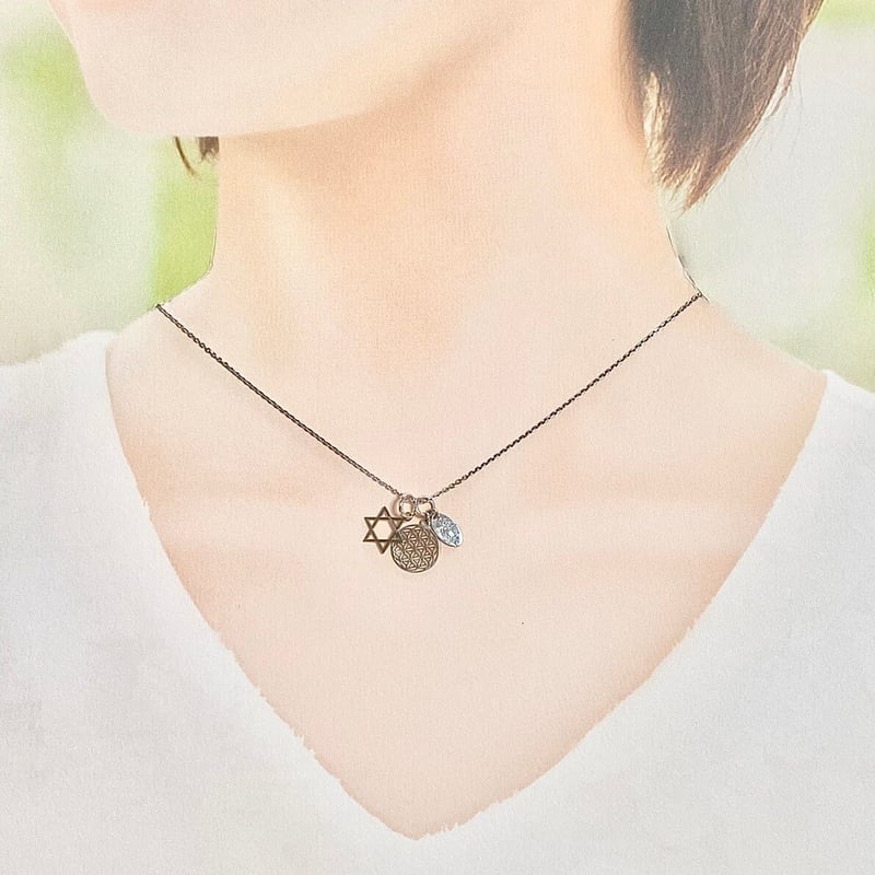 ロクボウセイ K18 六芒星 ペンダントトップ | Angeli Gemelli