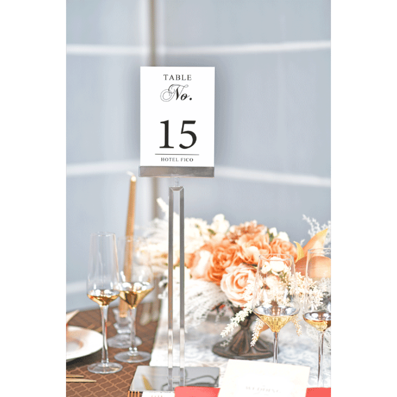 C型テーブルガイド＋角アクリルセット【15台セット】 | mucaca online