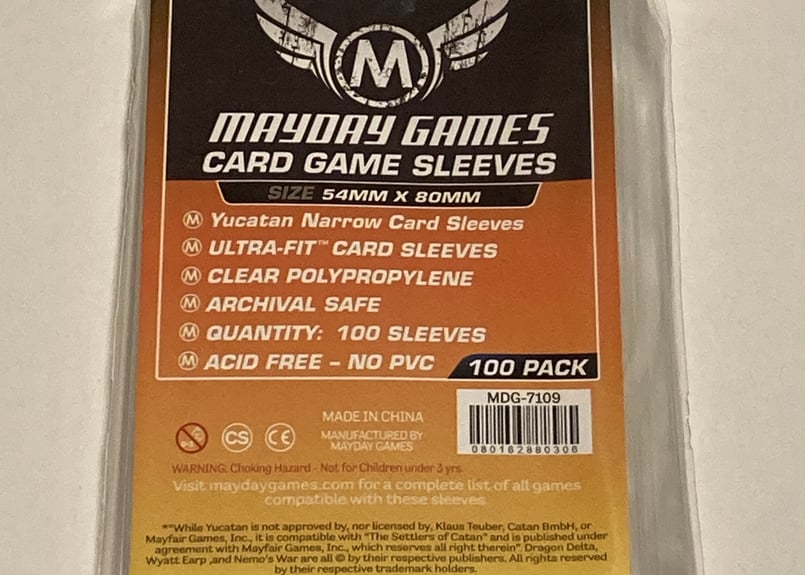 Mayday》【54mm x 80mm】カードスリーブ Yucatanサイズ 100枚入り