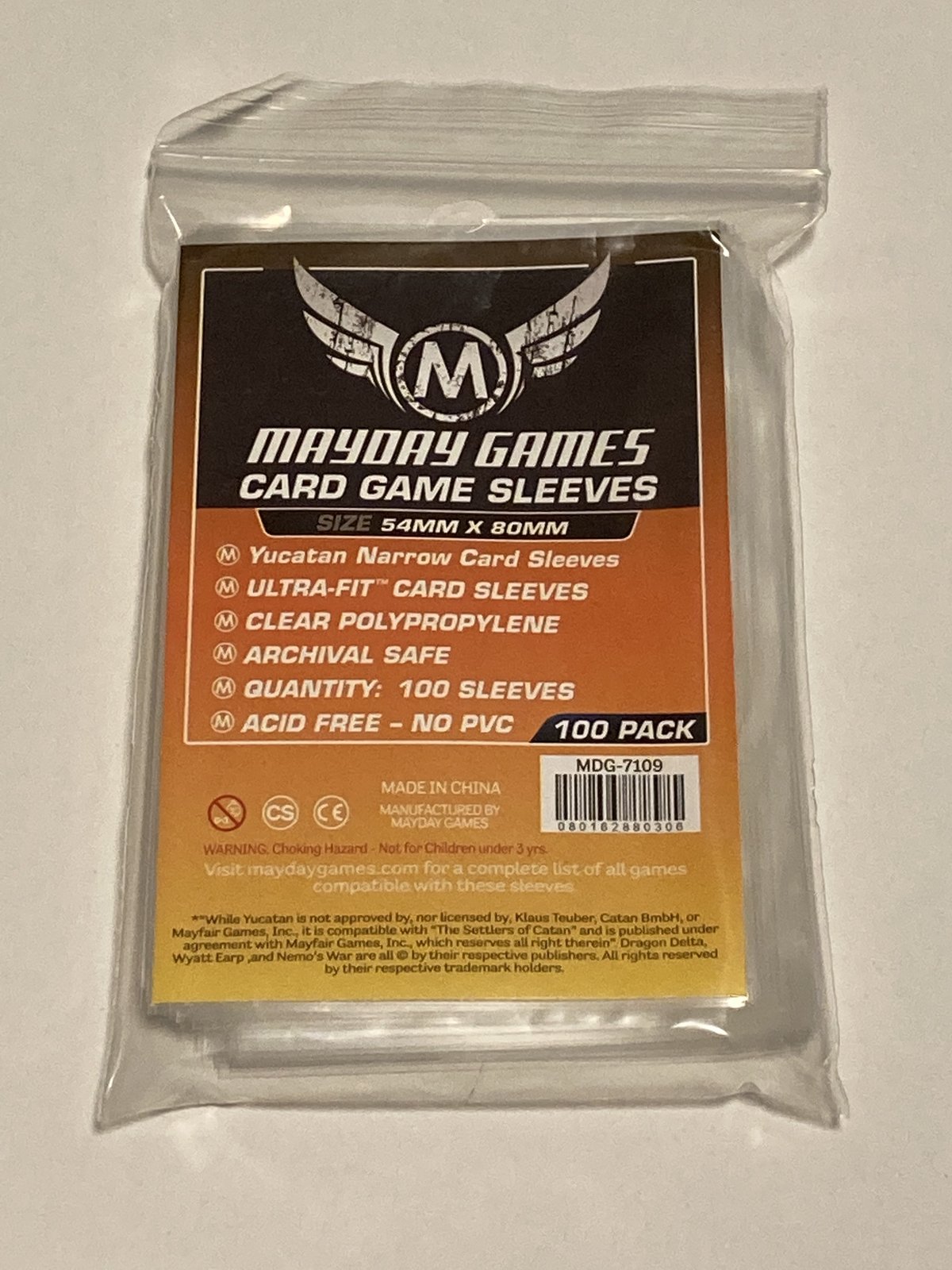 Mayday》【54mm x 80mm】カードスリーブ Yucatanサイズ 100枚入り