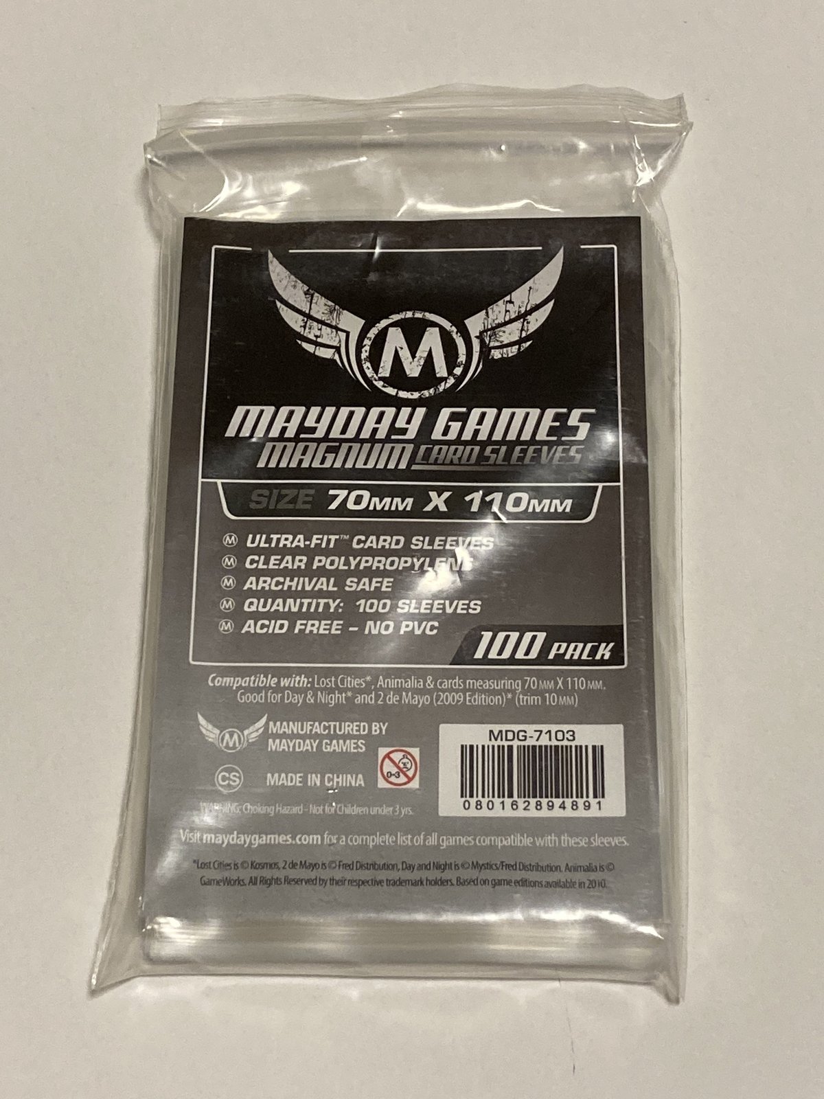Mayday》【70mm x 110mm】カードスリーブ ロストシティ サイズ 100