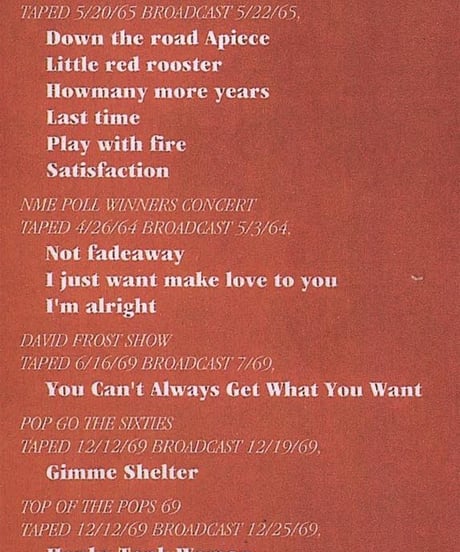 ROLLING STONES THE ULTIMATE TV MASTERS DVD