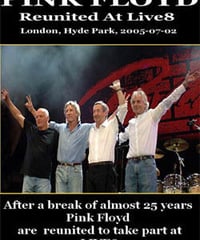 PINK FLOYD WITH ROGER WATERS Live 8, Hyde Park London, England 07.02.2005 DVD