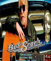 BOB SEGER Live At TD Garden, Boston, MA 11.29.2014 DVD