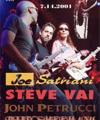 G3 (J.SATRIANI,S.VAI,J.PETRUCCI) NEW YORK CITY 7.14.2001 DVD
