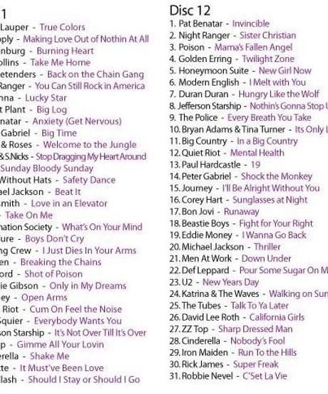 80's Video Collection Vol. 11 & 12 (62 Videos) DVD