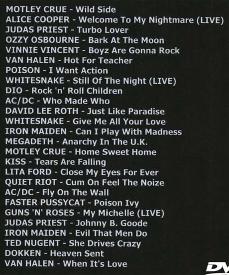 ROCK THE 80's VOL.1 DVD