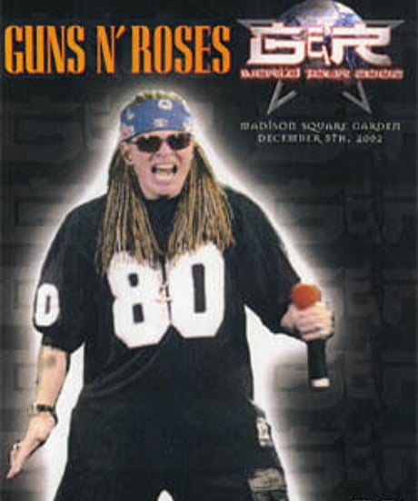 GUNS N' ROSES MADISON SQUARE GARDEN DECEMBER 5TH 2002 DVD