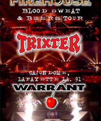 FIREHOUSE TRIXTER WARRANT Live In Lafayette, LA. 1991 DVD