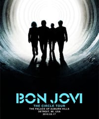 BON JOVI Live In Auburn Hills, Detroit, MI 03.17.2010 DVD