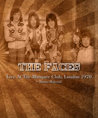 THE FACES Live At The Marquee Club, London, England 12.07.1970 + Bonus Material DVD