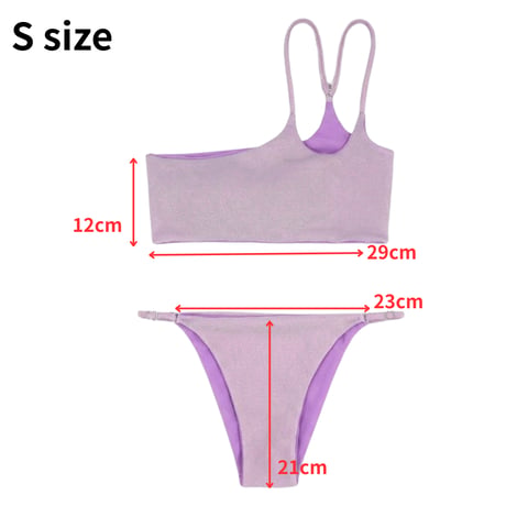 即納 Purple glitter［Udesign bikini ］#E018