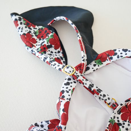 即納 【Sun’sLife×Shiho 】Hibiscus bandeau bikini Designed by Shiho