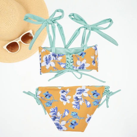 即納 NIENA ×  TURQUOISE［Ribboned bandeau］ #F068