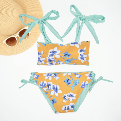 即納 NIENA ×  TURQUOISE［Ribboned bandeau］ #F068