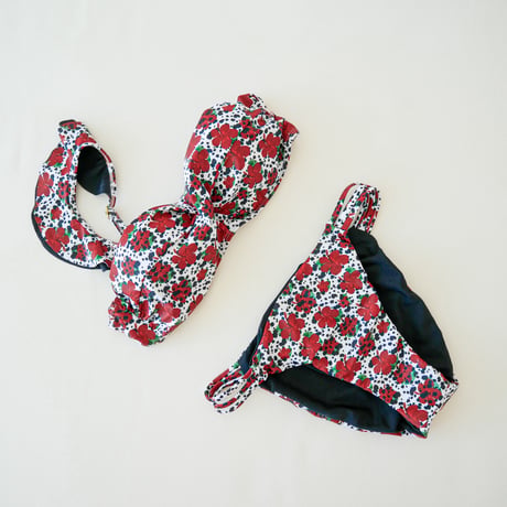 即納 【Sun’sLife×Shiho 】Hibiscus bandeau bikini Designed by Shiho