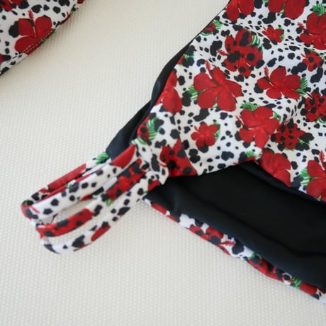 即納 【Sun’sLife×Shiho 】Hibiscus bandeau bikini Designed by Shiho