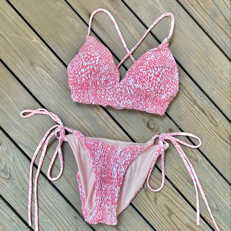 即納 BABY PINK［Triangle shirring］#D002