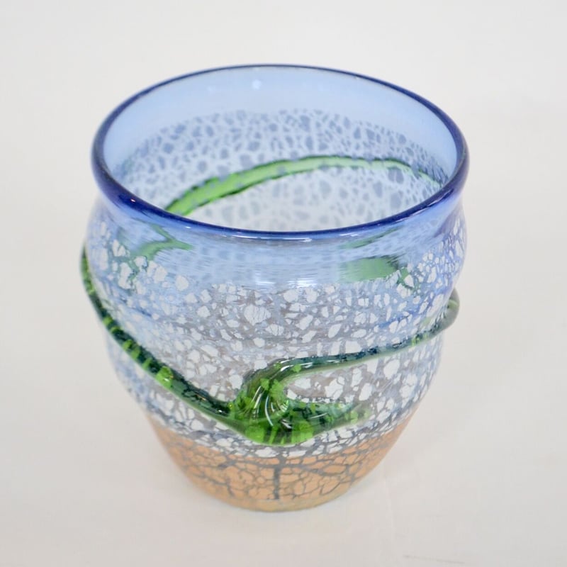 2296T 【6点セット】 琉球ガラス 稲嶺盛吉 土紋 珊瑚土 虹工房 水差し