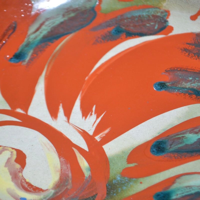 山田真萬】赤絵大皿 | 琉球COLLECTION 叶