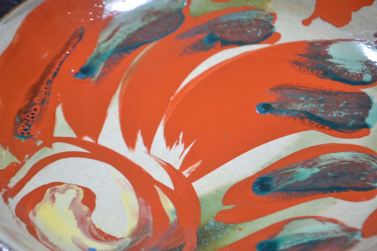 山田真萬】赤絵大皿 | 琉球COLLECTION 叶