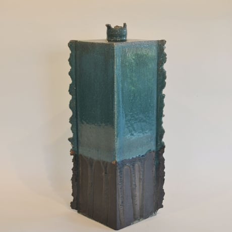 大嶺實清 花器 ストライプシリーズ