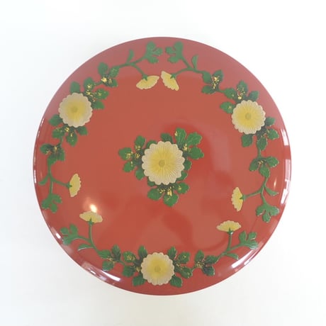 【琉球漆器】福福重　菊唐草
