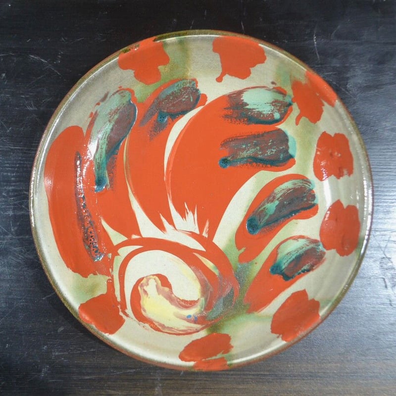 山田真萬　赤絵大皿 山田真萬】赤絵大皿 | 琉球COLLECTION 叶