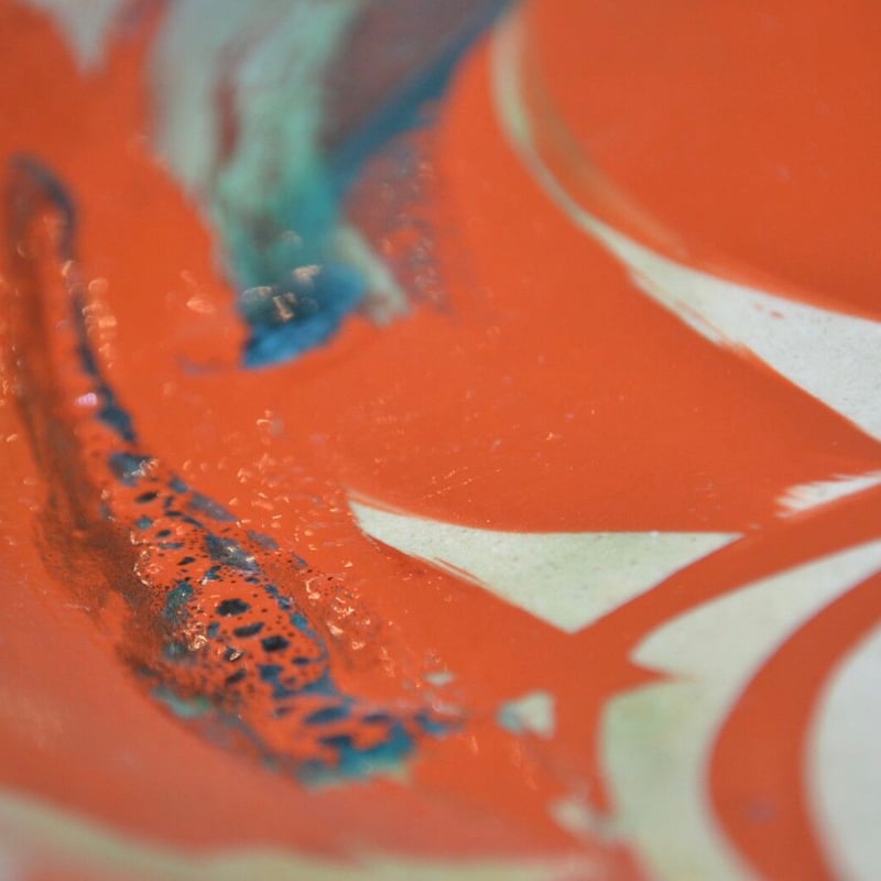 山田真萬】赤絵大皿 | 琉球COLLECTION 叶