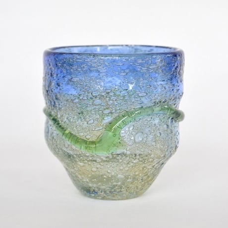 稲嶺盛吉】琉球ガラス壺①