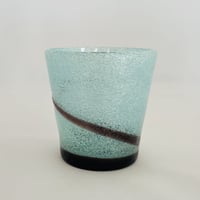 【稲嶺盛一郎】泡台巻一筆ロックグラス（水）