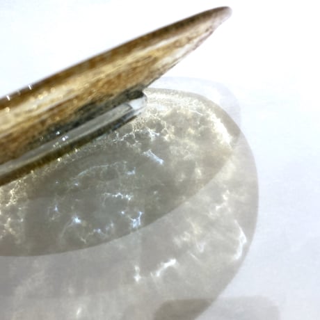 【稲嶺盛一郎】茶泡中色台付皿