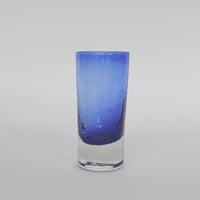 【ガラス工房清天】一口ビアグラス　青