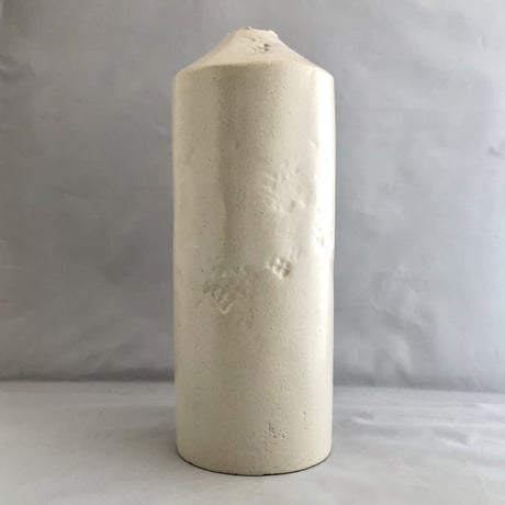 【大嶺實清】白釉扁壺